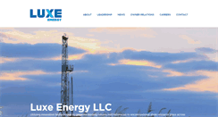 Desktop Screenshot of luxeenergy.com
