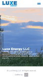 Mobile Screenshot of luxeenergy.com