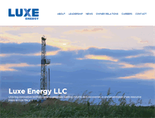 Tablet Screenshot of luxeenergy.com